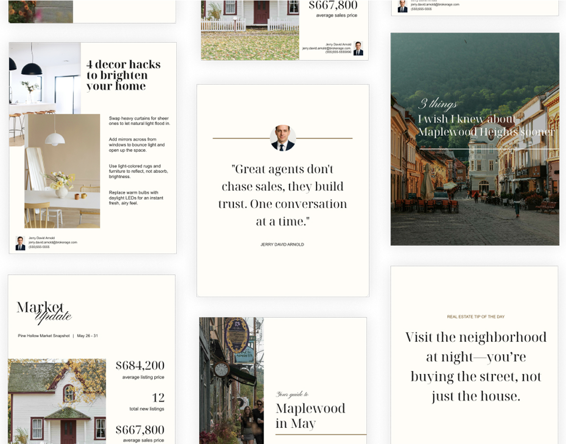Brand marketing templates