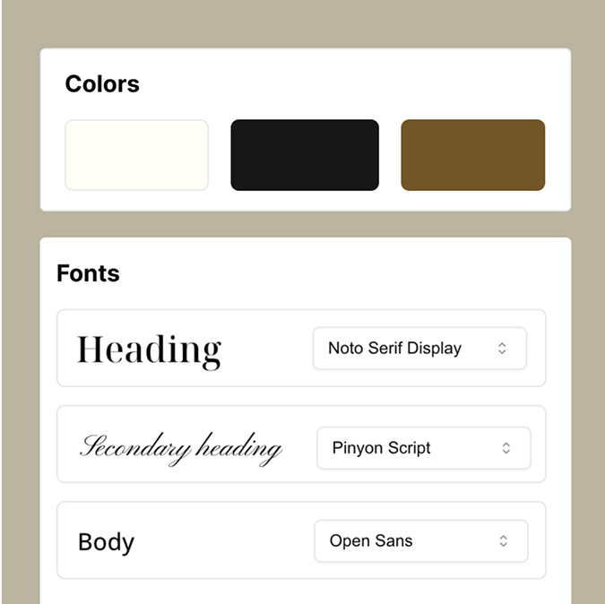 Branding feature